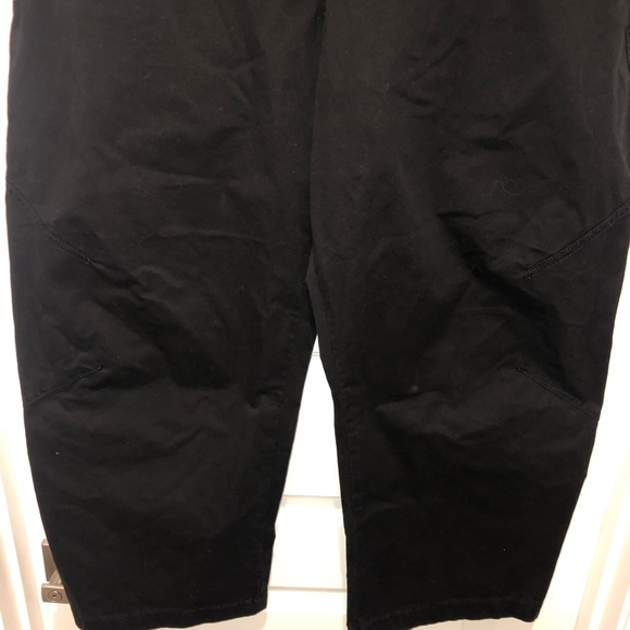 Pilcro Anthropologie The Arin Mid-Rise Button-Front Linen Blend Barrel Pants 33 - Picture 6 of 10